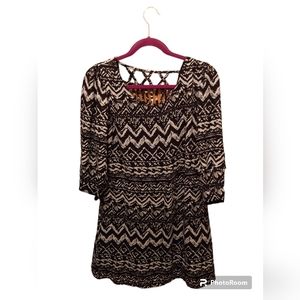 Gabriella rocha black patterned dress